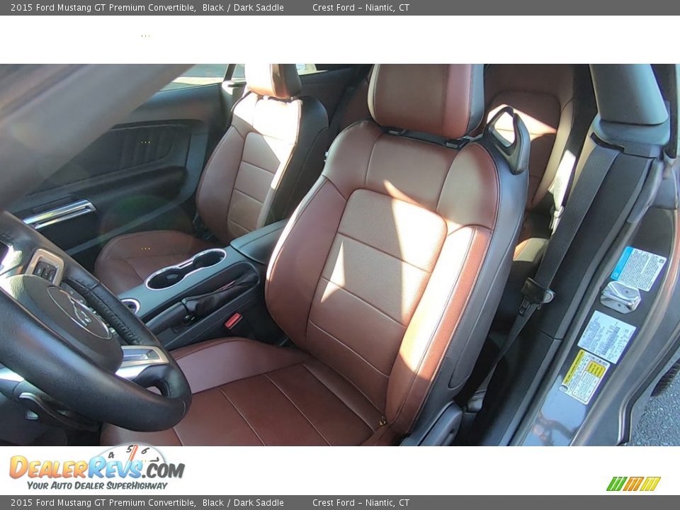 2015 Ford Mustang GT Premium Convertible Black / Dark Saddle Photo #12