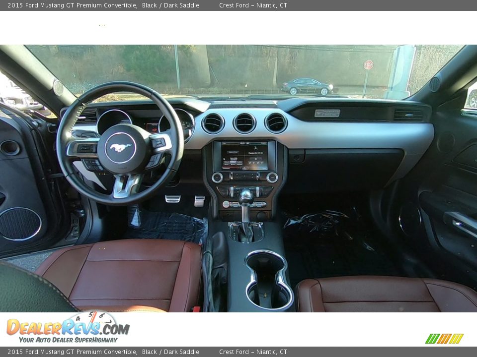 2015 Ford Mustang GT Premium Convertible Black / Dark Saddle Photo #19