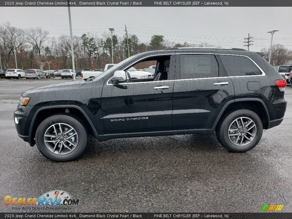 2020 Jeep Grand Cherokee Limited 4x4 Diamond Black Crystal Pearl / Black Photo #3