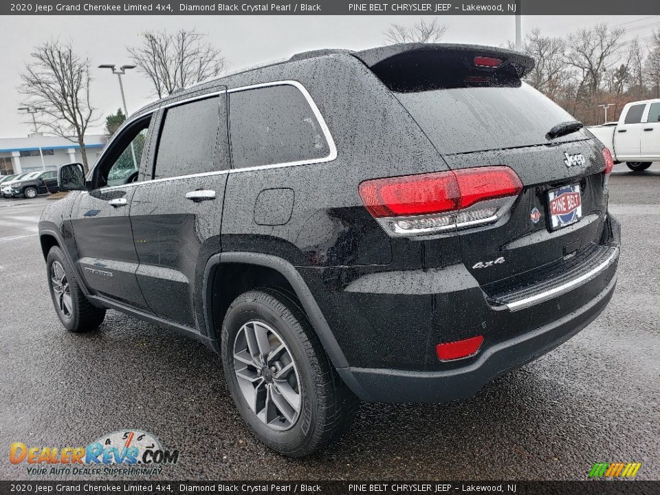 2020 Jeep Grand Cherokee Limited 4x4 Diamond Black Crystal Pearl / Black Photo #4