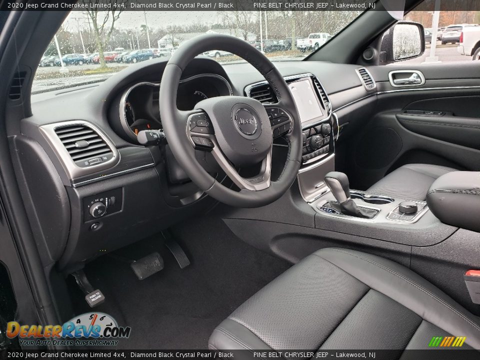 2020 Jeep Grand Cherokee Limited 4x4 Diamond Black Crystal Pearl / Black Photo #7