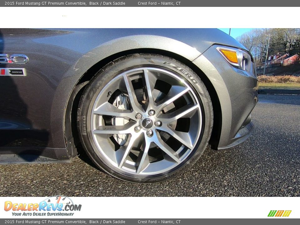 2015 Ford Mustang GT Premium Convertible Black / Dark Saddle Photo #26