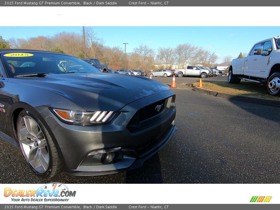 2015 Ford Mustang GT Premium Convertible Black / Dark Saddle Photo #27