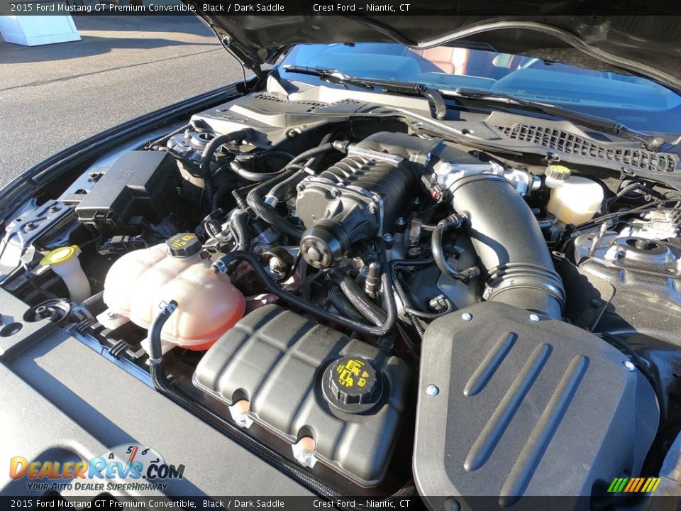 2015 Ford Mustang GT Premium Convertible Black / Dark Saddle Photo #28