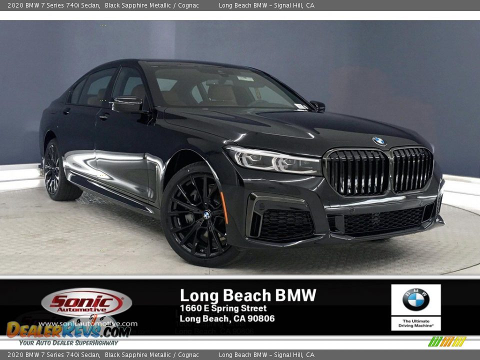 2020 BMW 7 Series 740i Sedan Black Sapphire Metallic / Cognac Photo #1