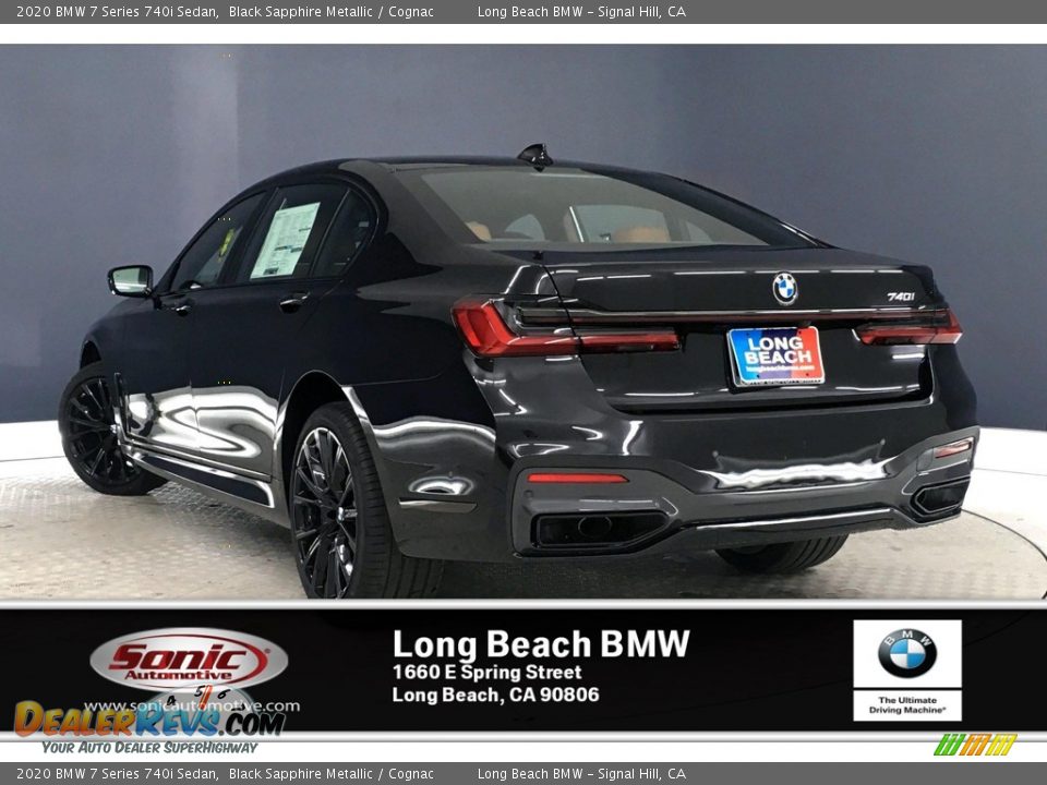 2020 BMW 7 Series 740i Sedan Black Sapphire Metallic / Cognac Photo #2