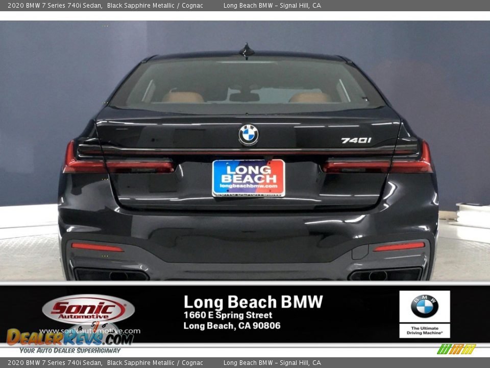 2020 BMW 7 Series 740i Sedan Black Sapphire Metallic / Cognac Photo #3