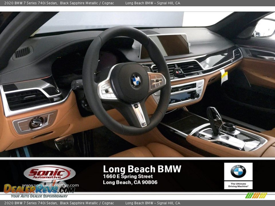2020 BMW 7 Series 740i Sedan Black Sapphire Metallic / Cognac Photo #4