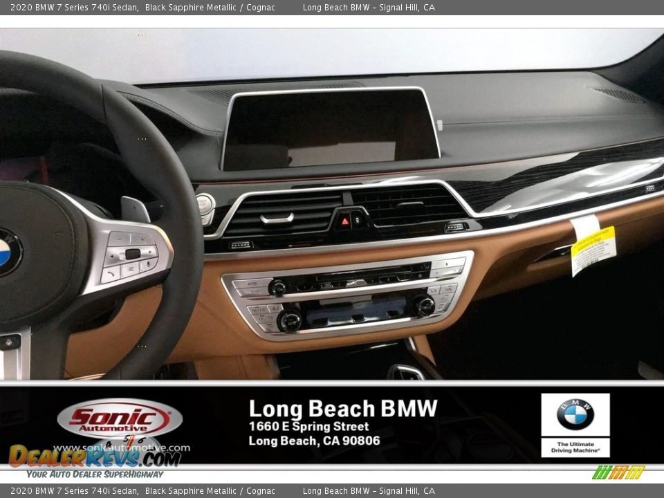 2020 BMW 7 Series 740i Sedan Black Sapphire Metallic / Cognac Photo #5