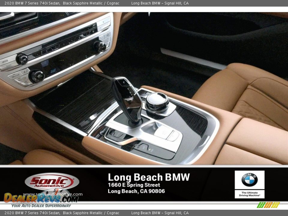 2020 BMW 7 Series 740i Sedan Black Sapphire Metallic / Cognac Photo #6