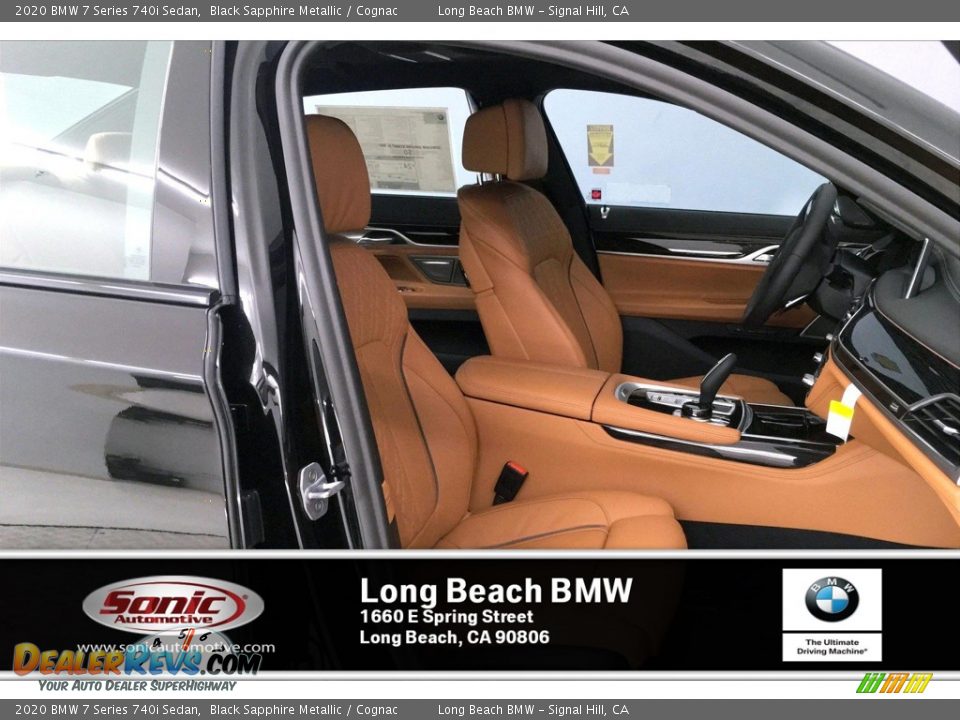 2020 BMW 7 Series 740i Sedan Black Sapphire Metallic / Cognac Photo #7
