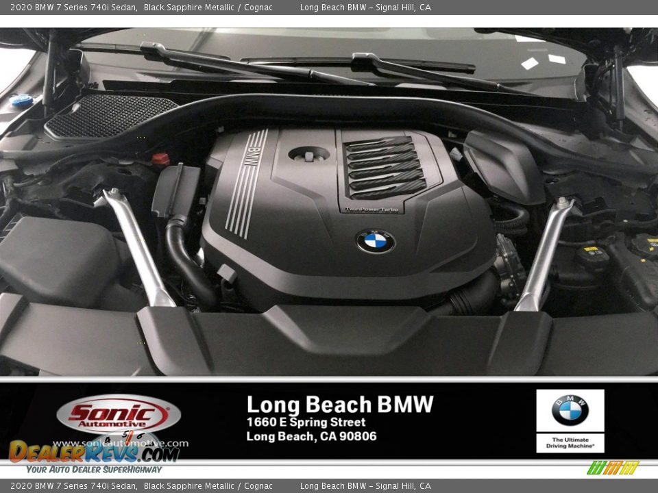 2020 BMW 7 Series 740i Sedan Black Sapphire Metallic / Cognac Photo #8