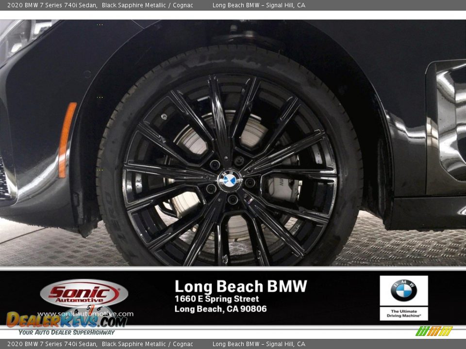 2020 BMW 7 Series 740i Sedan Black Sapphire Metallic / Cognac Photo #9