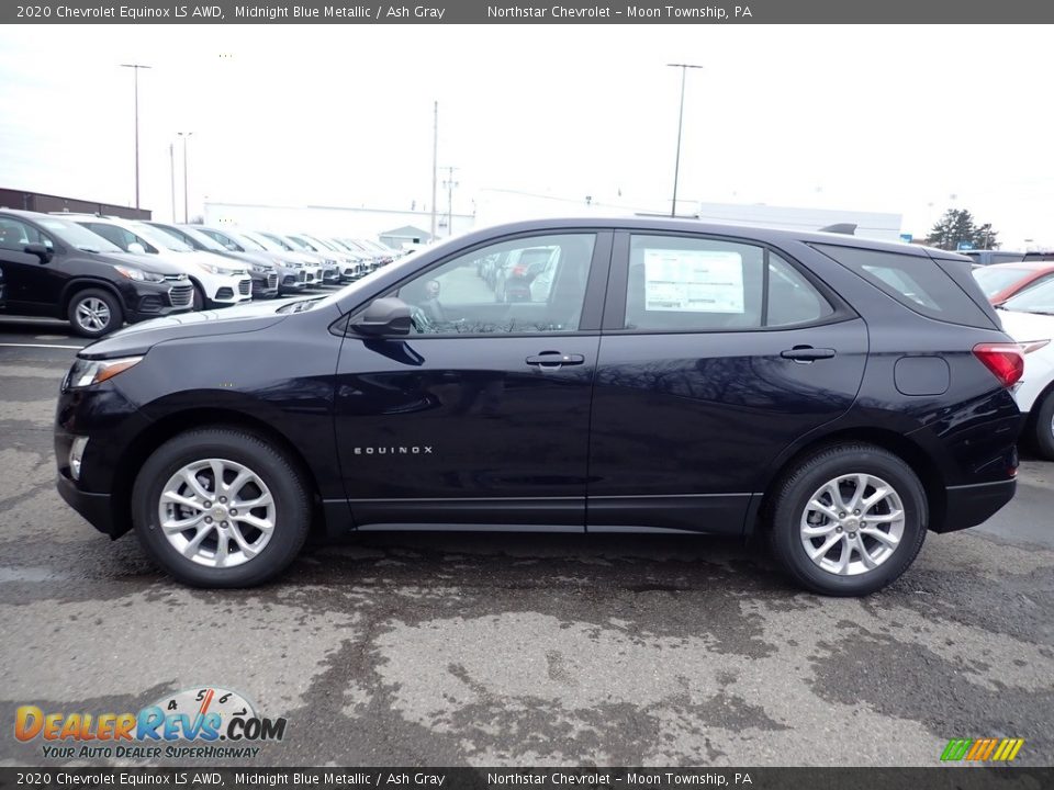 2020 Chevrolet Equinox LS AWD Midnight Blue Metallic / Ash Gray Photo #2