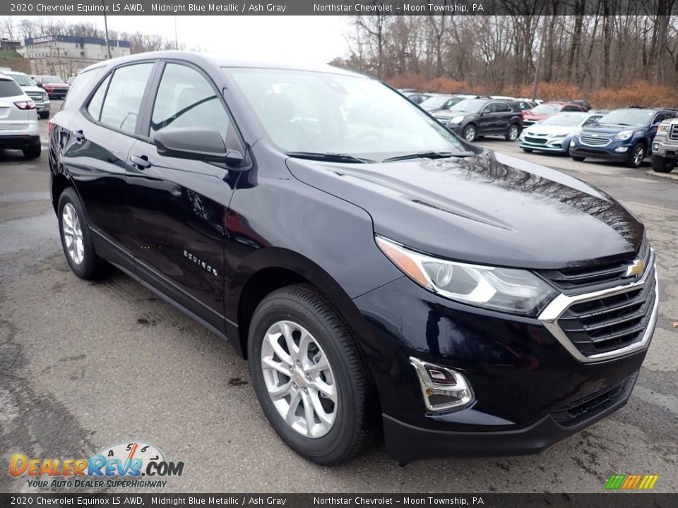 2020 Chevrolet Equinox LS AWD Midnight Blue Metallic / Ash Gray Photo #7