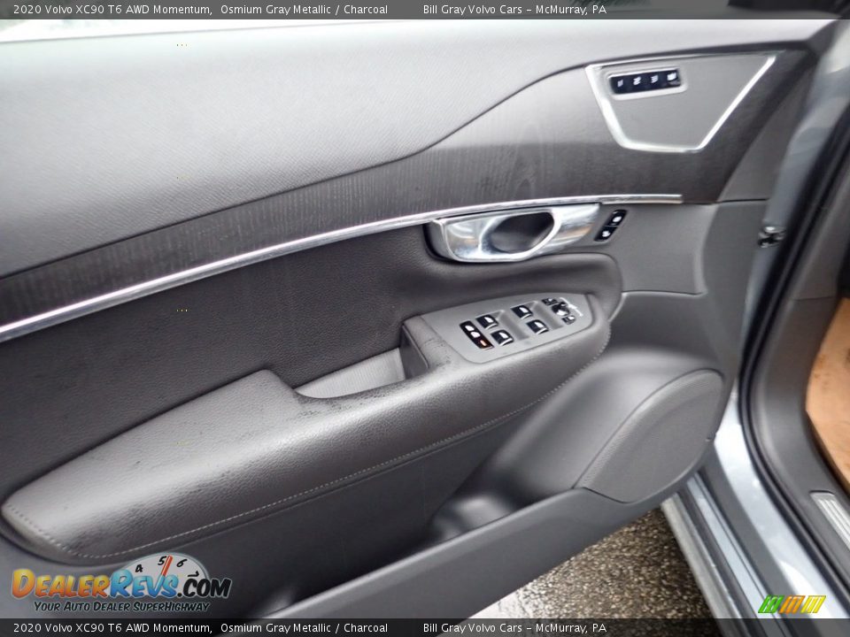 2020 Volvo XC90 T6 AWD Momentum Osmium Gray Metallic / Charcoal Photo #11