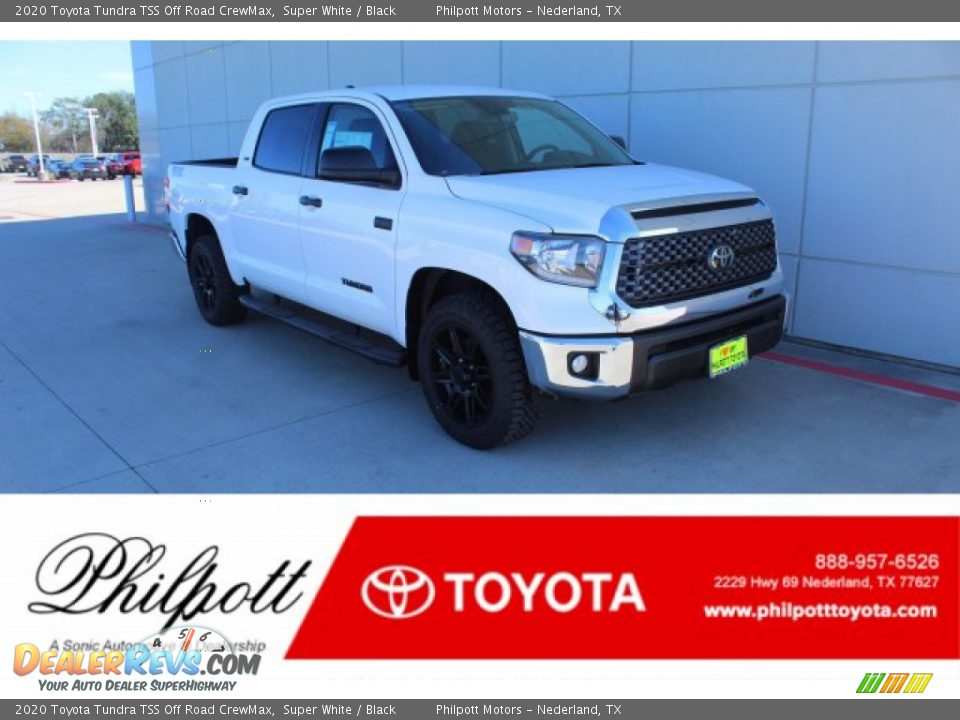 2020 Toyota Tundra TSS Off Road CrewMax Super White / Black Photo #1