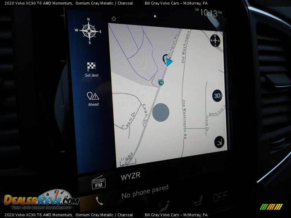 2020 Volvo XC90 T6 AWD Momentum Osmium Gray Metallic / Charcoal Photo #13
