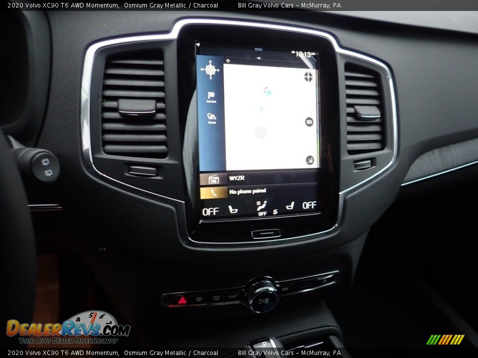 2020 Volvo XC90 T6 AWD Momentum Osmium Gray Metallic / Charcoal Photo #14