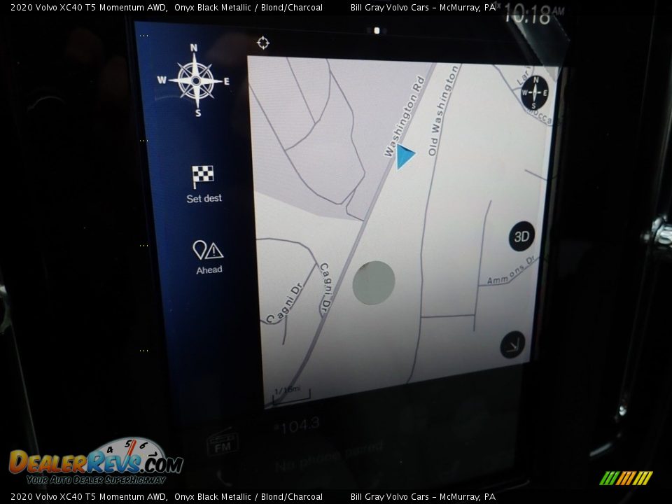 2020 Volvo XC40 T5 Momentum AWD Onyx Black Metallic / Blond/Charcoal Photo #12