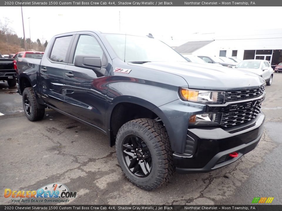 2020 Chevrolet Silverado 1500 Custom Trail Boss Crew Cab 4x4 Shadow Gray Metallic / Jet Black Photo #7