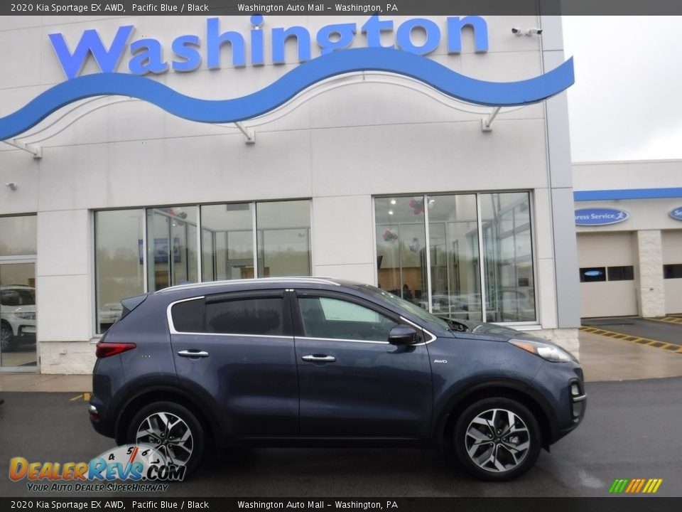 2020 Kia Sportage EX AWD Pacific Blue / Black Photo #2