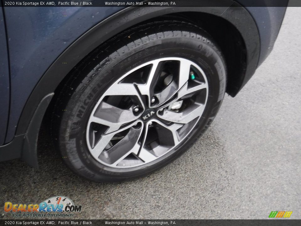 2020 Kia Sportage EX AWD Pacific Blue / Black Photo #3