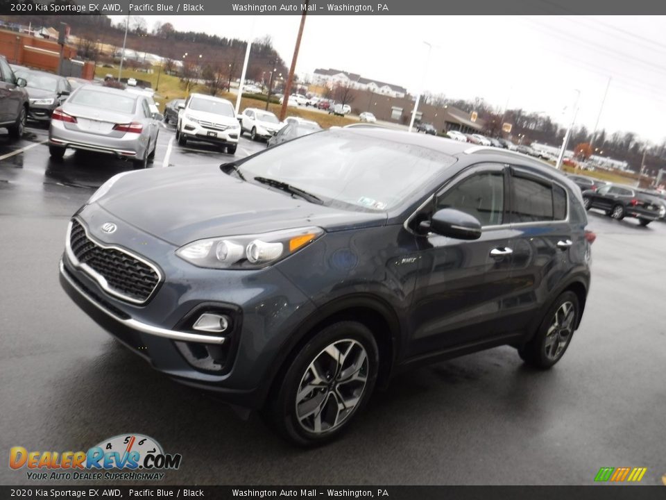 2020 Kia Sportage EX AWD Pacific Blue / Black Photo #7