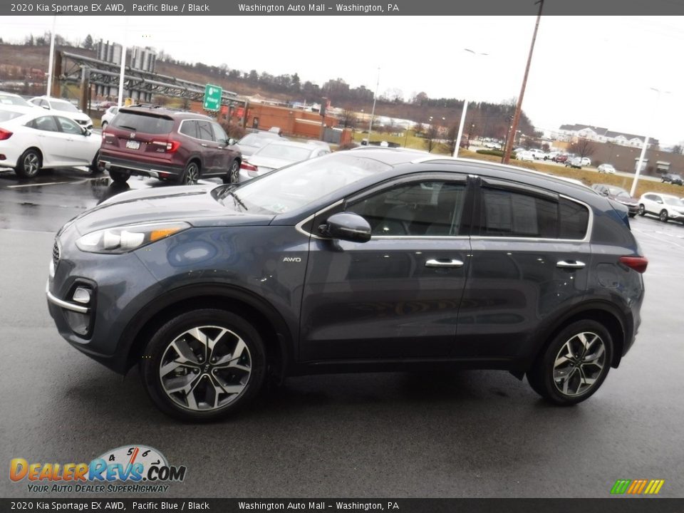 2020 Kia Sportage EX AWD Pacific Blue / Black Photo #8