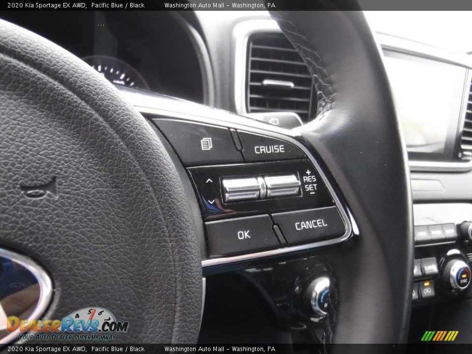 2020 Kia Sportage EX AWD Pacific Blue / Black Photo #23