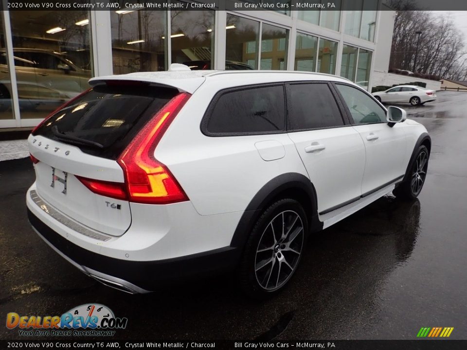 2020 Volvo V90 Cross Country T6 AWD Crystal White Metallic / Charcoal Photo #2