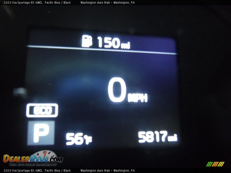 2020 Kia Sportage EX AWD Pacific Blue / Black Photo #30