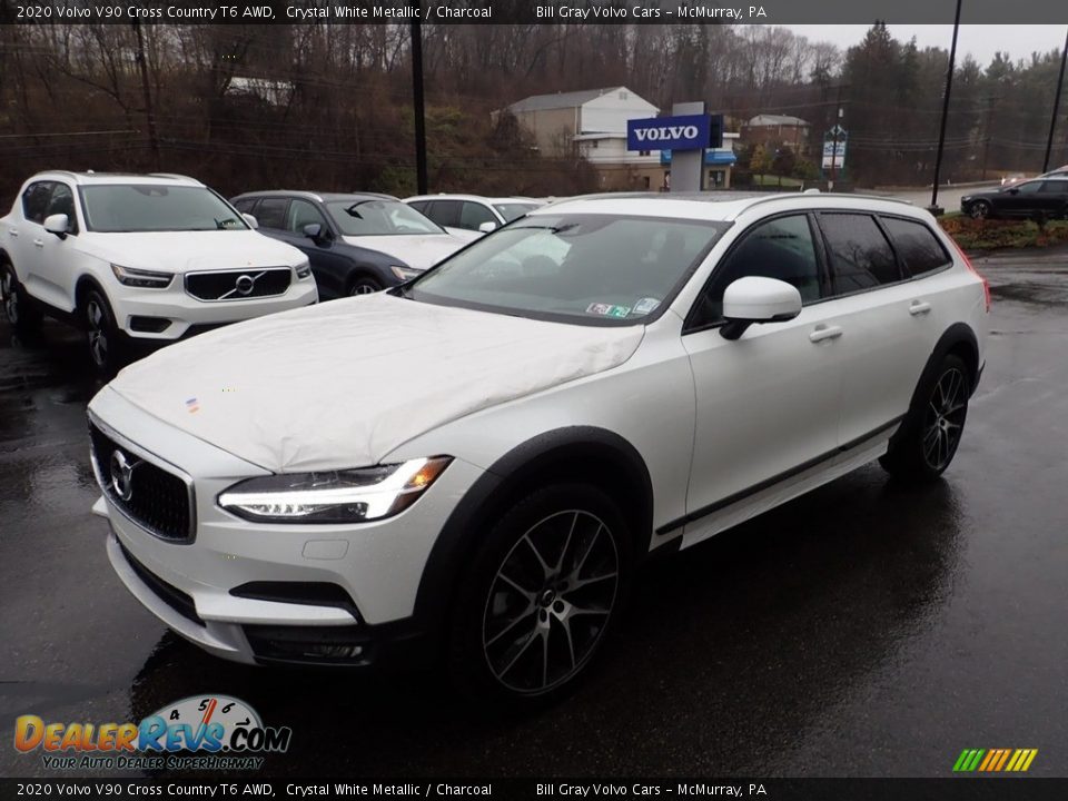 2020 Volvo V90 Cross Country T6 AWD Crystal White Metallic / Charcoal Photo #5