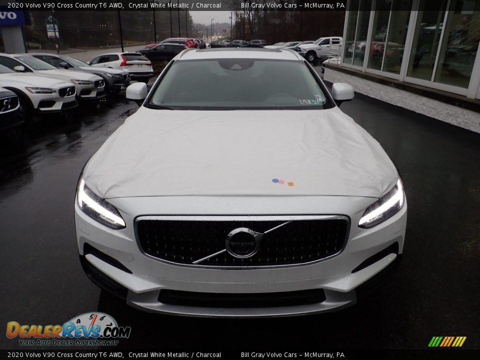 2020 Volvo V90 Cross Country T6 AWD Crystal White Metallic / Charcoal Photo #6
