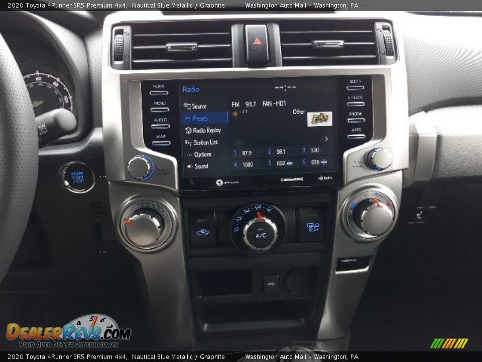 2020 Toyota 4Runner SR5 Premium 4x4 Nautical Blue Metallic / Graphite Photo #11