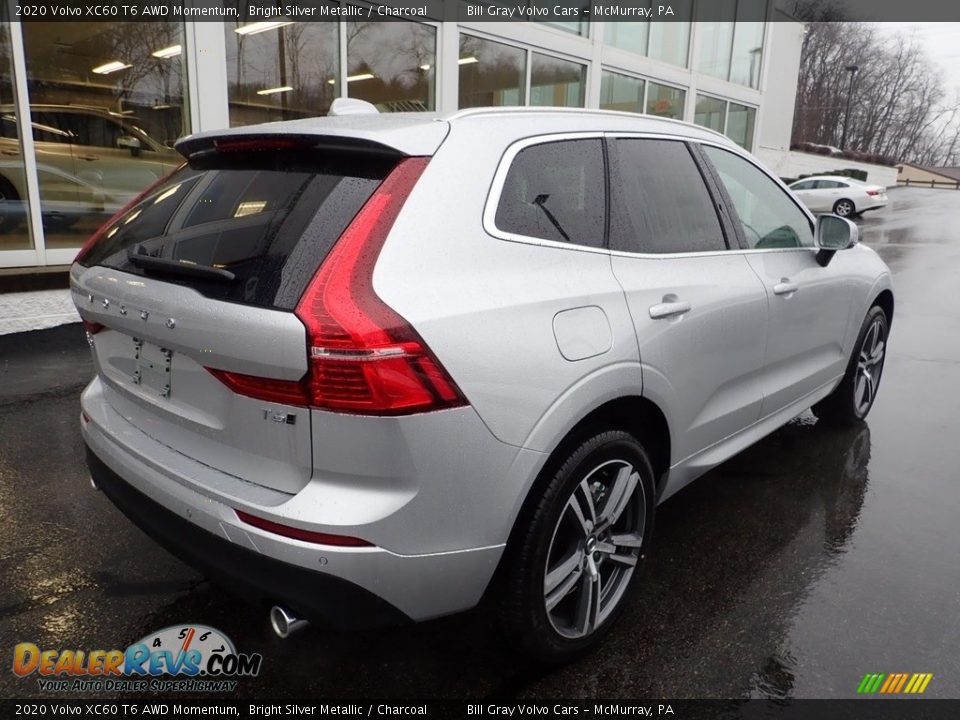 2020 Volvo XC60 T6 AWD Momentum Bright Silver Metallic / Charcoal Photo #2