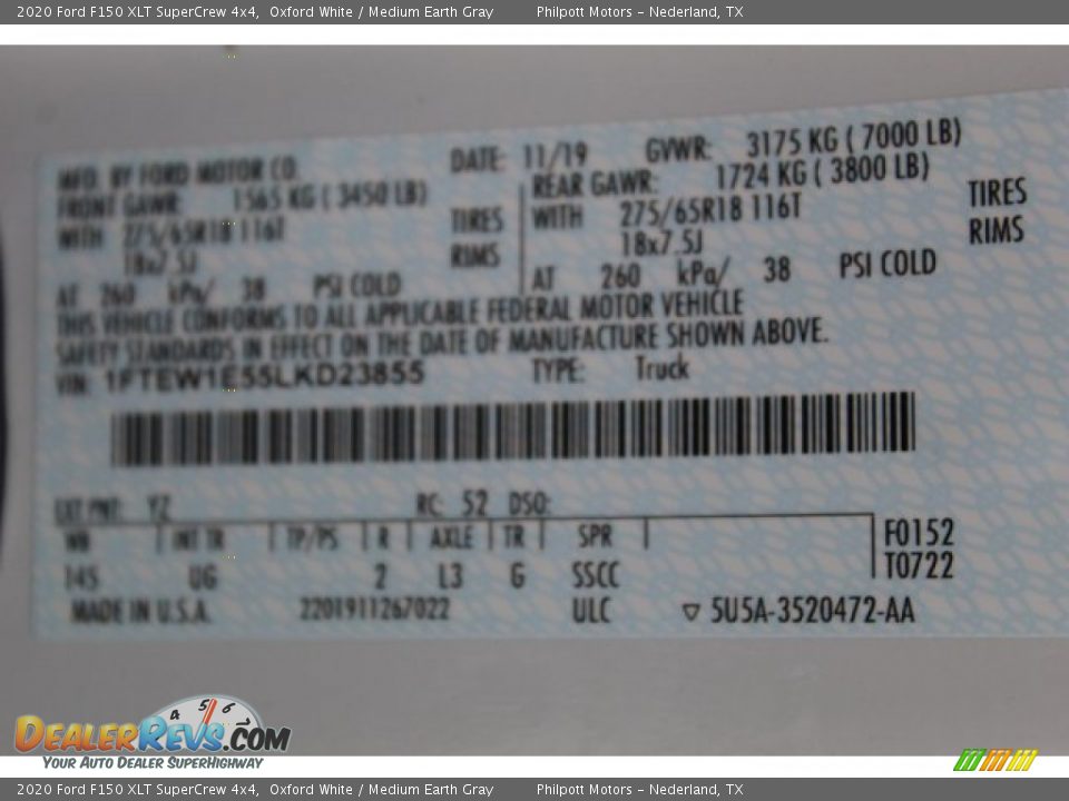 2020 Ford F150 XLT SuperCrew 4x4 Oxford White / Medium Earth Gray Photo #24