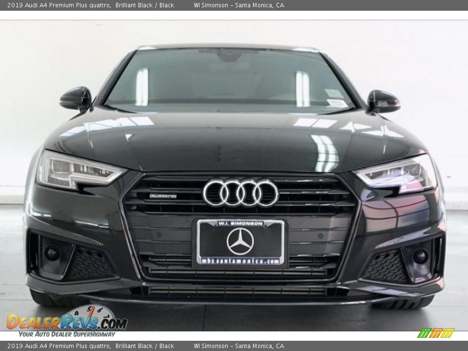 2019 Audi A4 Premium Plus quattro Brilliant Black / Black Photo #2