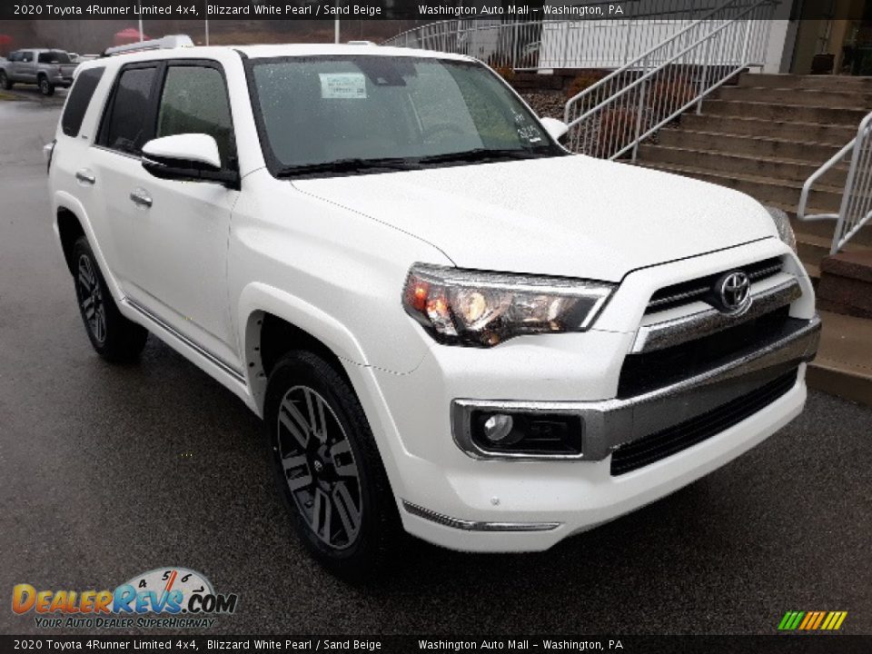 2020 Toyota 4Runner Limited 4x4 Blizzard White Pearl / Sand Beige Photo #1