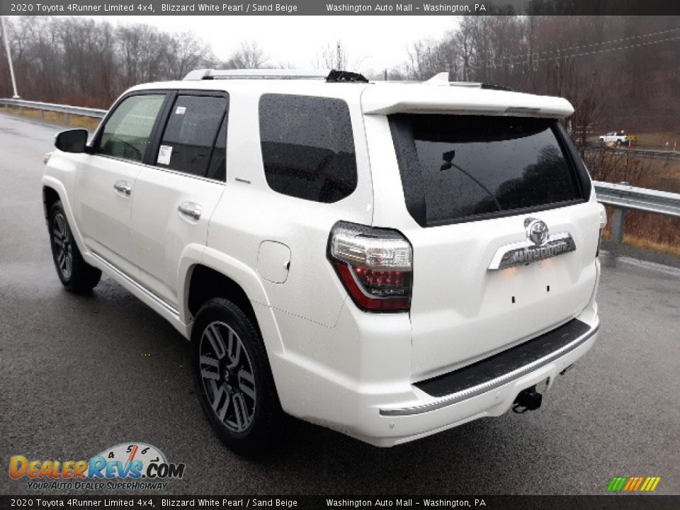 2020 Toyota 4Runner Limited 4x4 Blizzard White Pearl / Sand Beige Photo #2