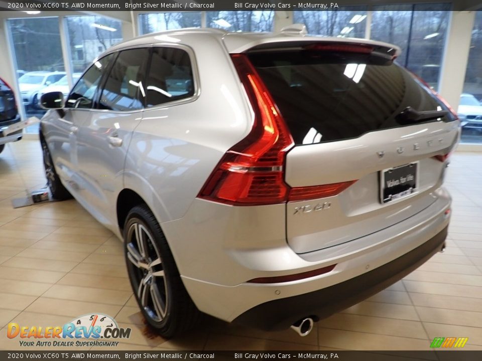 2020 Volvo XC60 T5 AWD Momentum Bright Silver Metallic / Charcoal Photo #4