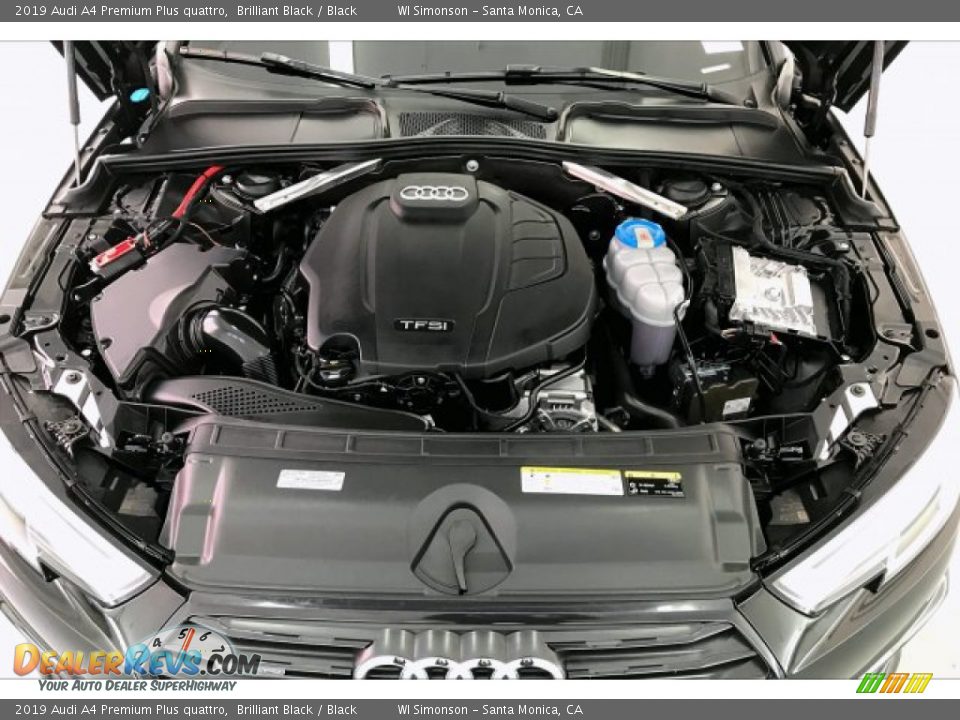 2019 Audi A4 Premium Plus quattro 2.0 Turbocharged TFSI DOHC 16-Valve VVT 4 Cylinder Engine Photo #9