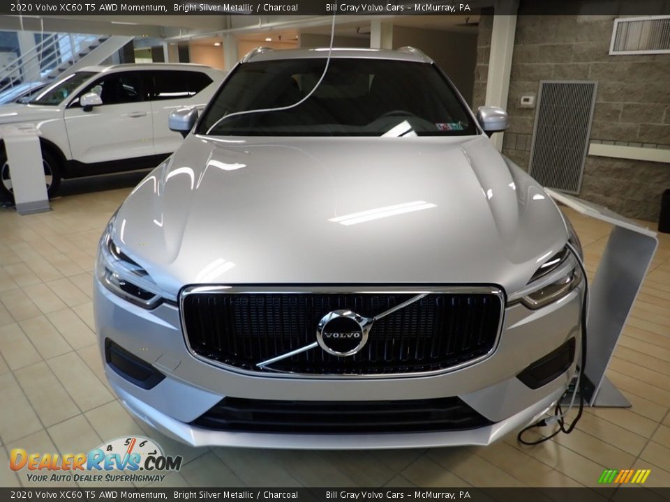 2020 Volvo XC60 T5 AWD Momentum Bright Silver Metallic / Charcoal Photo #6