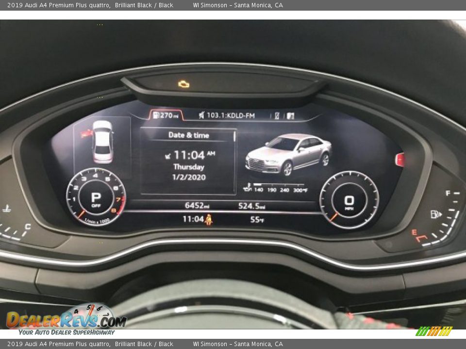 2019 Audi A4 Premium Plus quattro Gauges Photo #20