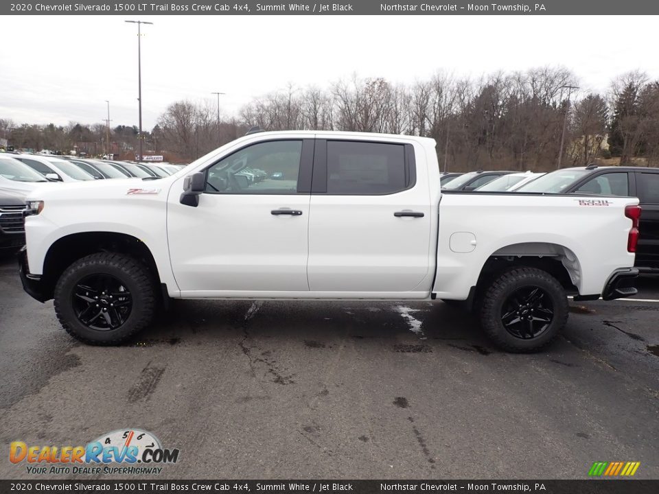 2020 Chevrolet Silverado 1500 LT Trail Boss Crew Cab 4x4 Summit White / Jet Black Photo #3