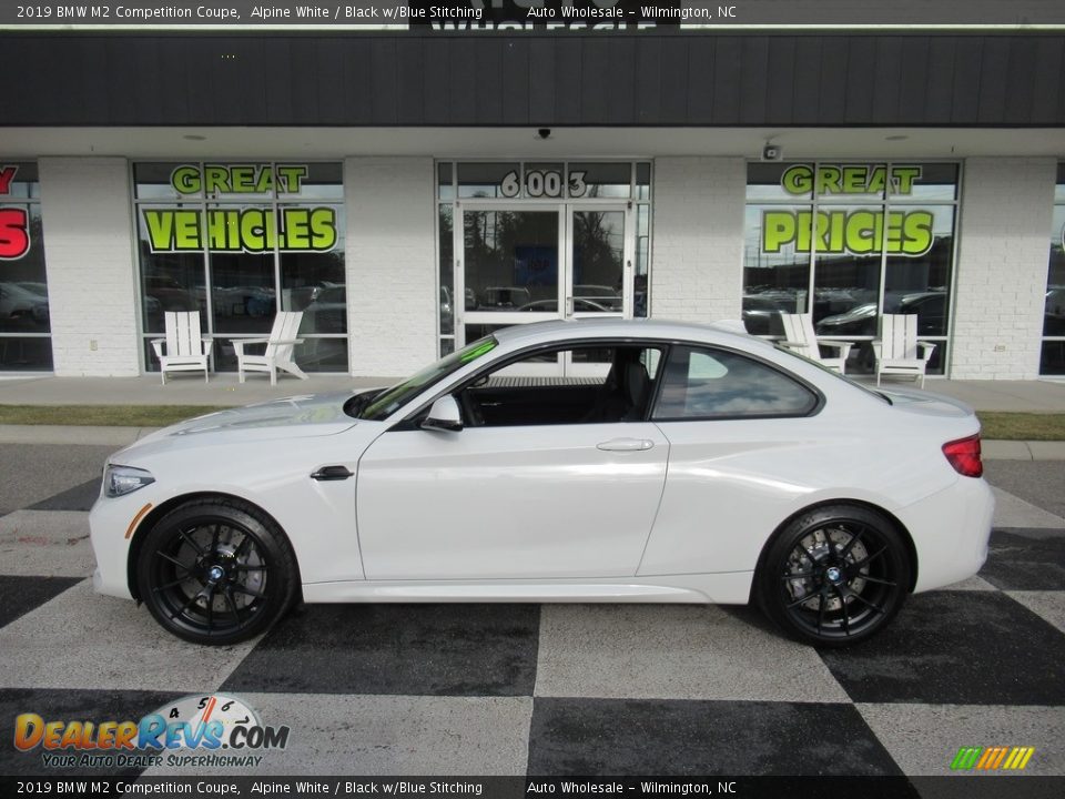 2019 BMW M2 Competition Coupe Alpine White / Black w/Blue Stitching Photo #1