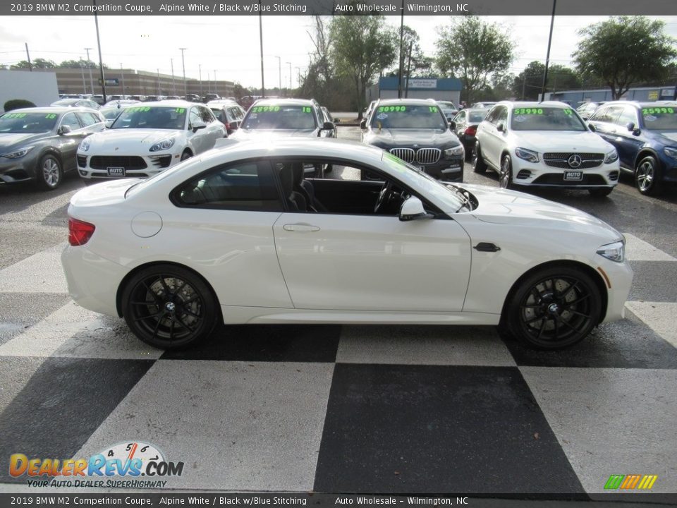 2019 BMW M2 Competition Coupe Alpine White / Black w/Blue Stitching Photo #3