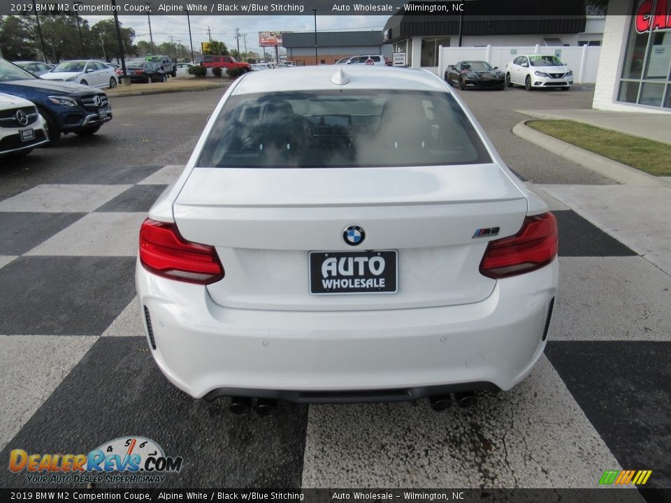 2019 BMW M2 Competition Coupe Alpine White / Black w/Blue Stitching Photo #4