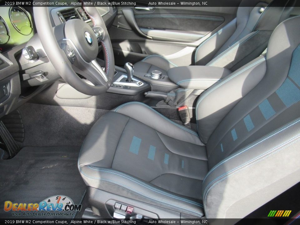 2019 BMW M2 Competition Coupe Alpine White / Black w/Blue Stitching Photo #11