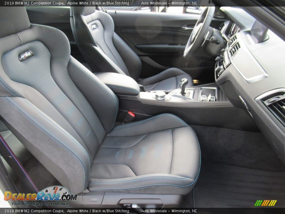 2019 BMW M2 Competition Coupe Alpine White / Black w/Blue Stitching Photo #13